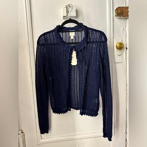 GAP x DOEN Linen Cardigan Navy Small sold out online Dôen - Picture 2 of 5